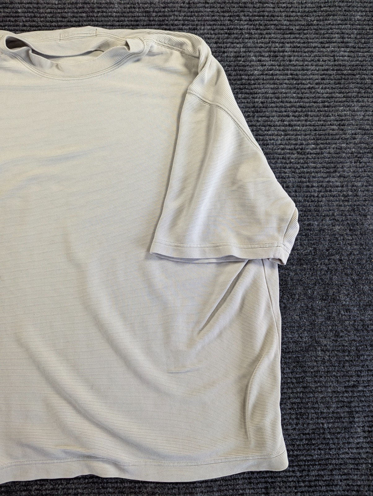 Per Lui Per Lei by Kukki Silk T Shirt Mens Large Beige Short Sleeve Crewneck gallery