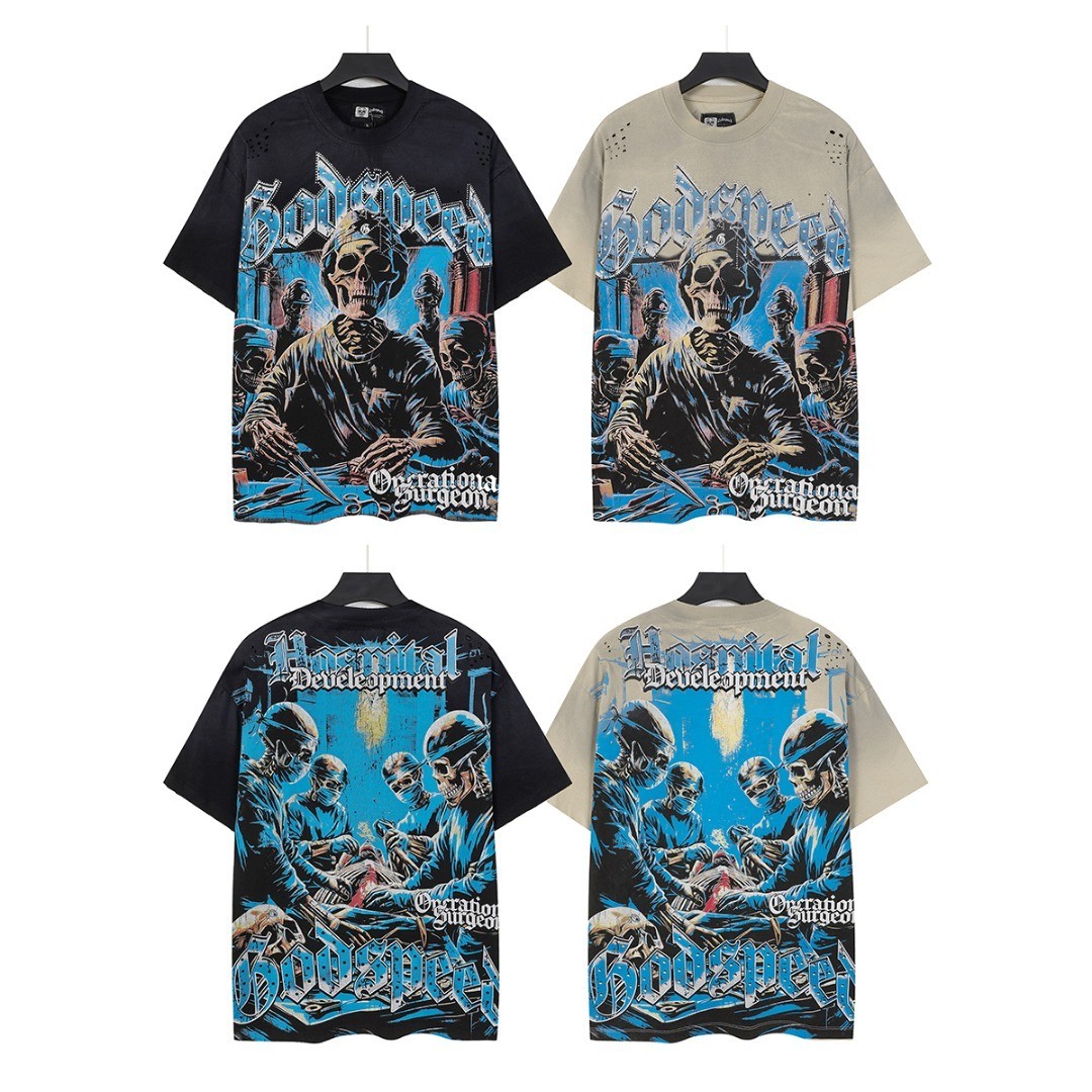 Godspeed Essential Tee shirt Black & Lvory S-M-L-XL Unisex gallery
