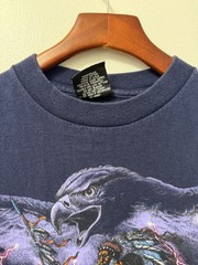 VTG Signal Sport Native American Eagle Lightning T Shirt Men’s L Single Stitch
