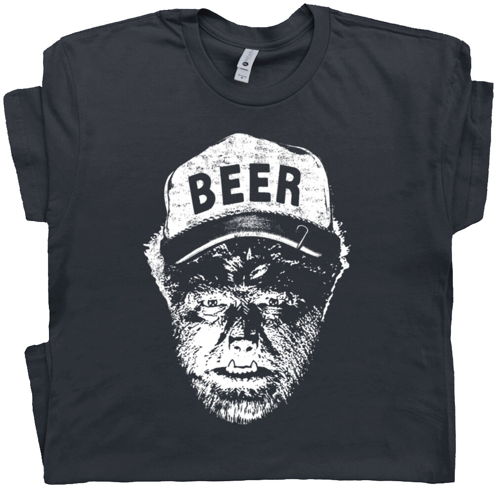 Wolfman T Shirt Funny Beer Shirts Cool Alcohol Drinking Tee Horror Movie Monster gallery