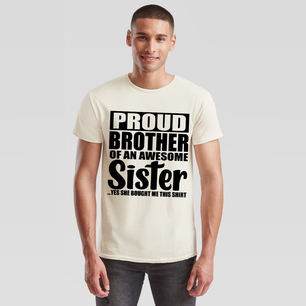 Funny Proud Brother T Shirt Siblings Birthday Gift From Sister Humor Mens Tee gallery