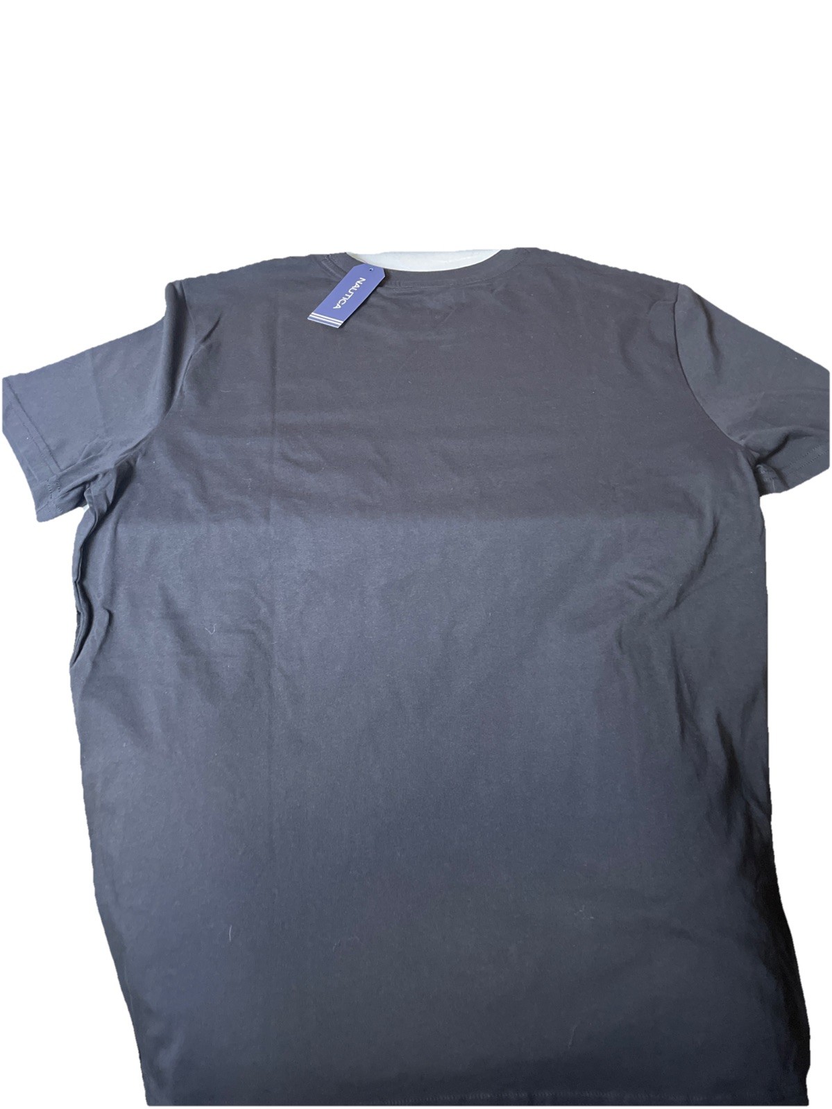 Nautica V36701 True Black T Shirt 100% Cotton LARGE gallery