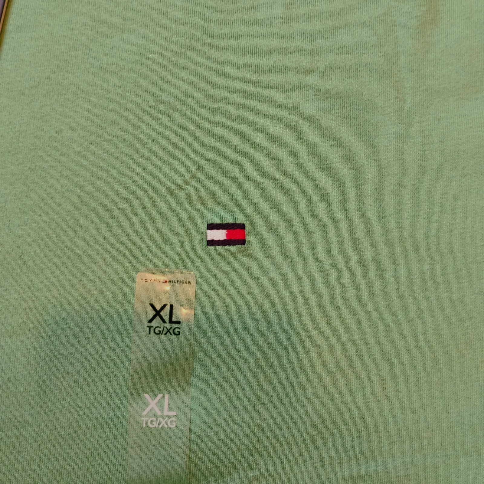 NWT XL Men's Tommy Hilfiger Mint Green Crew Neck Short Sleeve Tee T-Shirt NEW gallery