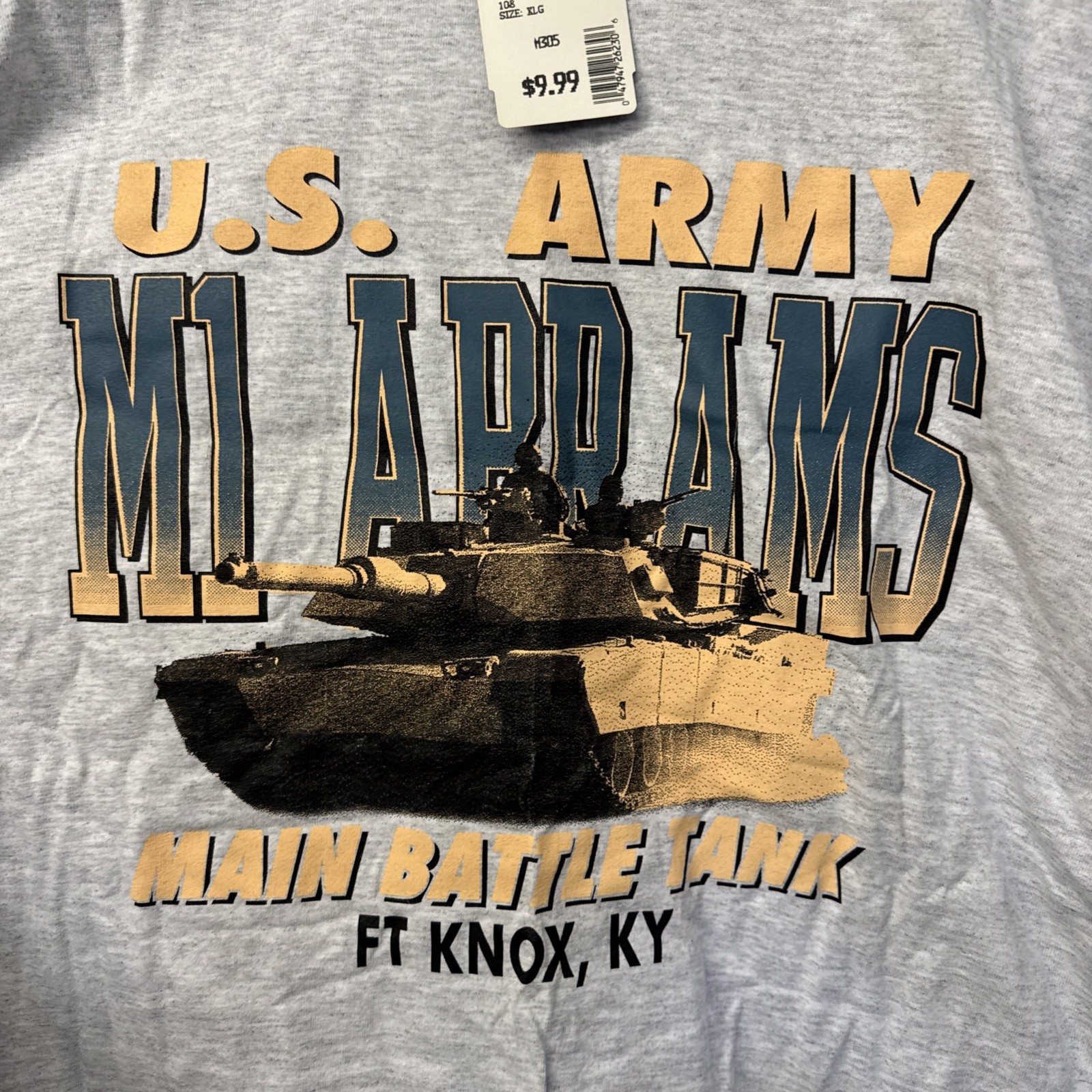 Vtg 90s M1 Abrams Tank Ft Knox Shirt XL US Army Military Biker US Army NWT gallery
