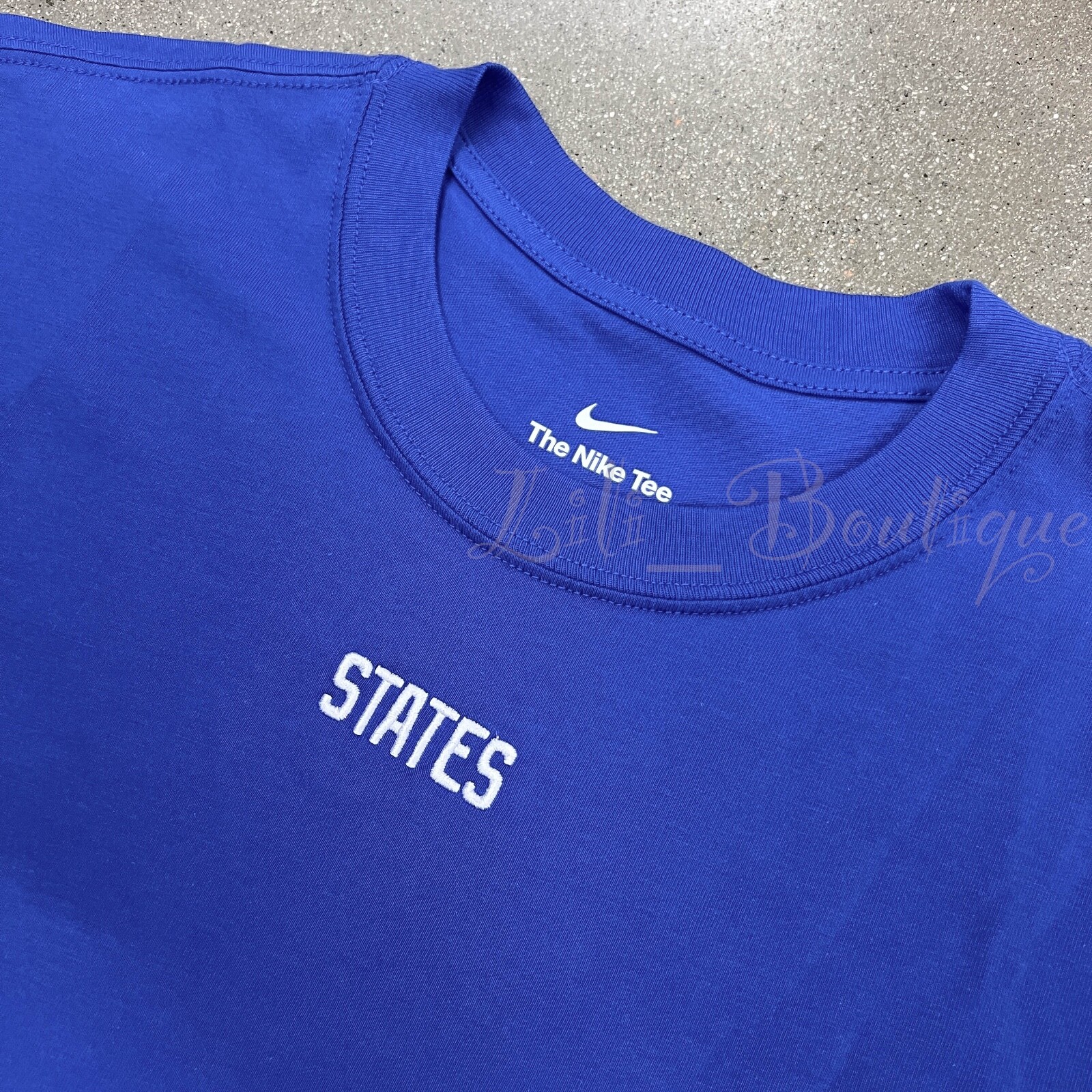 NWT Nike DO2844-452 Men's USA Soccer Tee Shirt Top Cotton Loose Fit Blue Size XL gallery