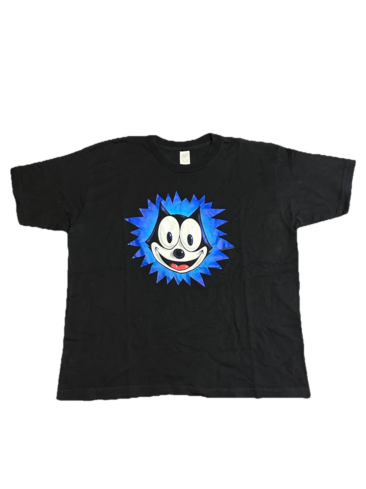 Vintage 90s Felix The Cat T Shirt Mens XXL Black USA See Measurements