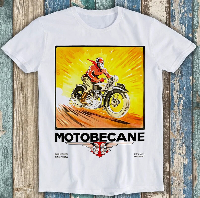 1936 Geo Ham Motobecane Motorcycle Best Seller Funny Gift Tee T Shirt 2579 gallery