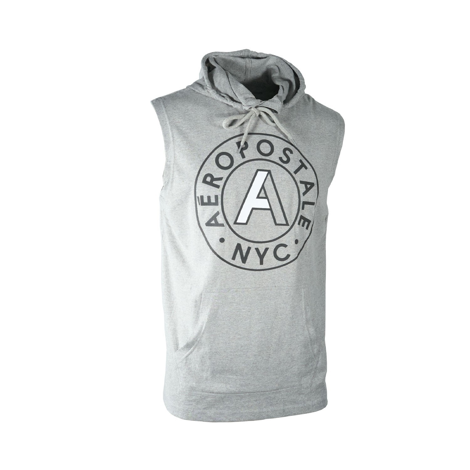 Aeropostale Men's Grey Tank Hooded Sleeveless (S01) - 1 Pack or 2 Pack gallery
