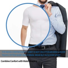 COMFREE Men Tee-shirts Tee shirts Slimming Shirts Shaper Abdomen T-Shirts Tops
