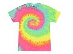 Pick a Multi-color Rainbow Tie Dye T-Shirts 100% Cotton Kids & Adults