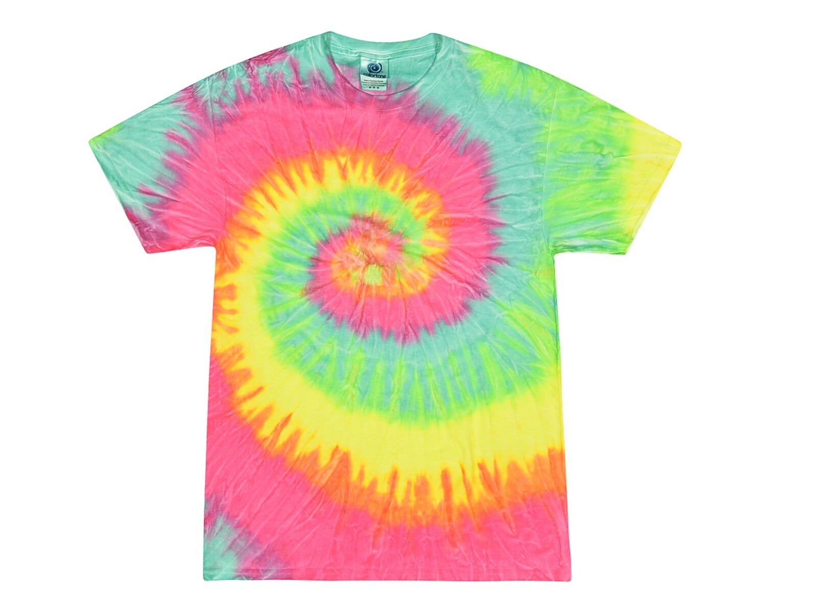 Pick a Multi-color Rainbow Tie Dye T-Shirts 100% Cotton Kids & Adults gallery