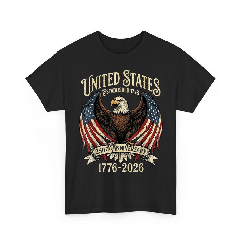 250 Years American Flag Bald Eagle 250th Anniversary USA Patriotic T-Shirt gallery