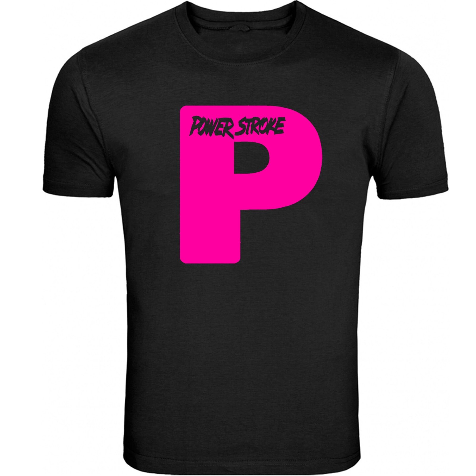 Powerstroke Small chest P Design T-Shirt Unisex Black Color Front & Back S - 5XL gallery