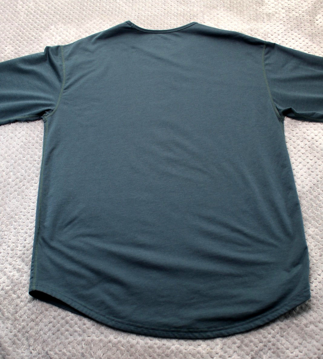 BYLT Shirt Mens XL Green Blue Drop Cut Long Sleeve BYLT Blend Basics Stretch Tee gallery