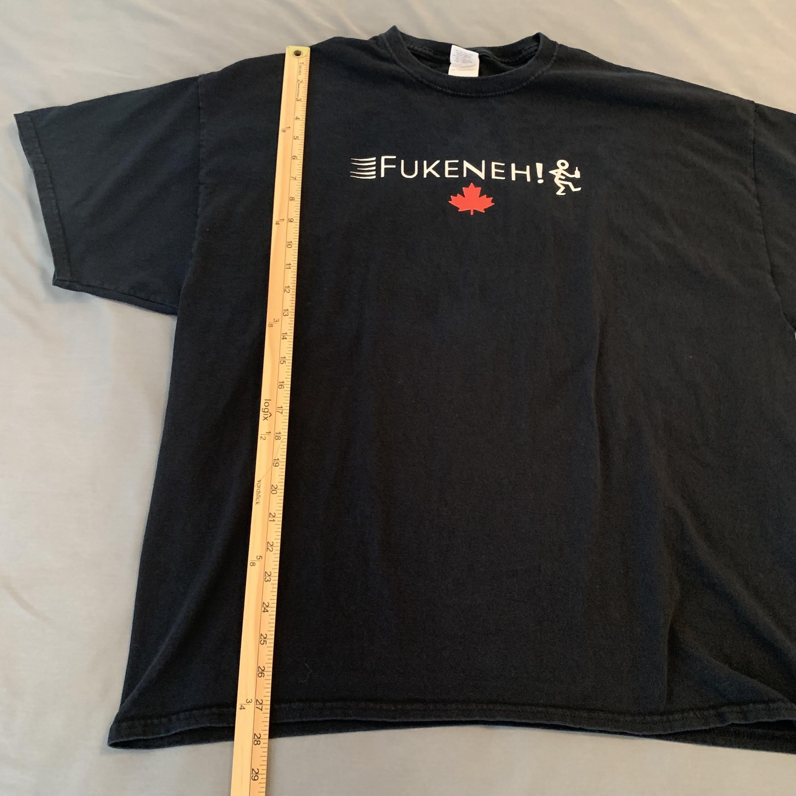 FUKENEH! Canada Maple Leaf Shirt Mens 2XL Black Funny Graphic Novelty Tee Humor gallery