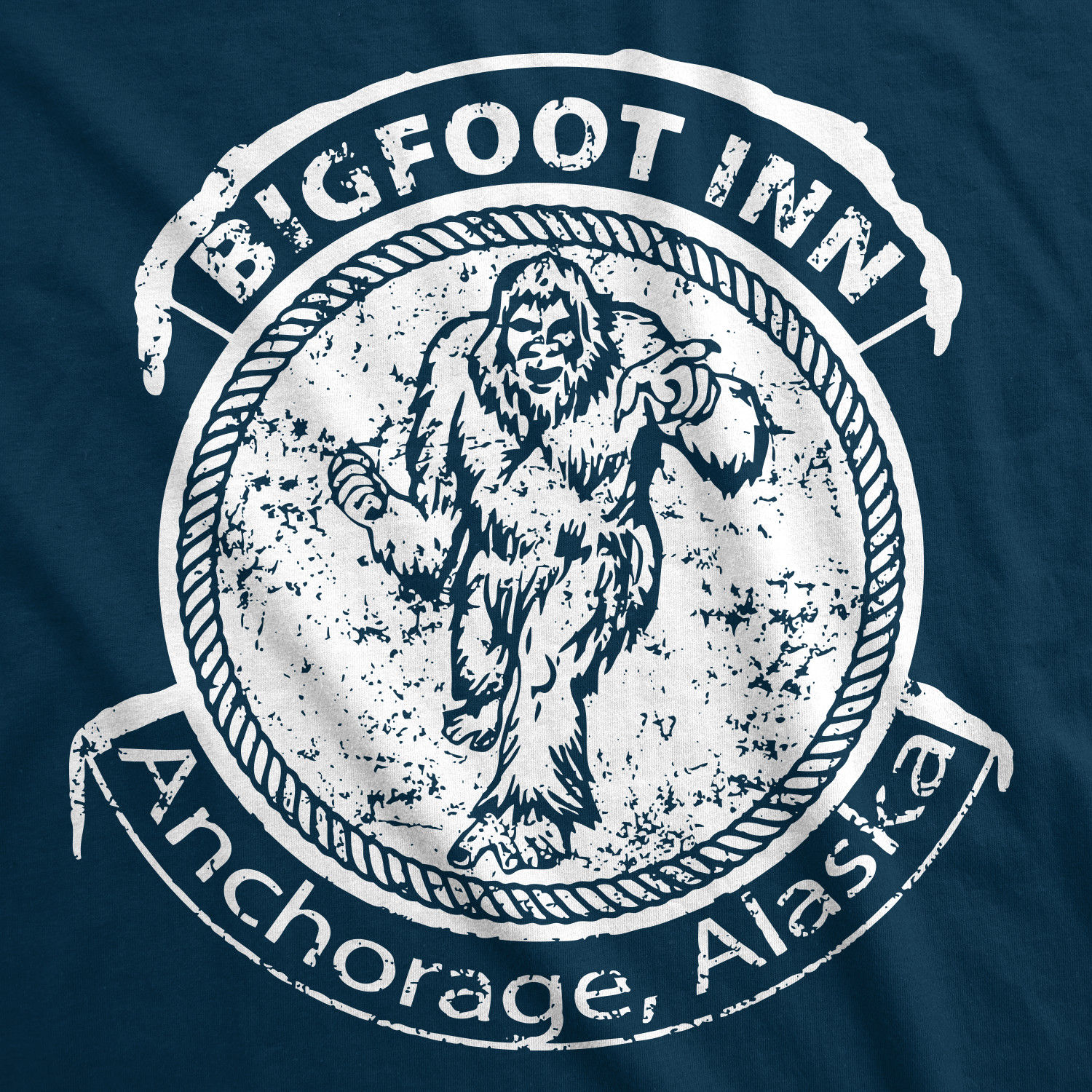 Big Foot Inn T Shirt Funny Dive Bar Pub Sasquatch Drinking Graphic Tee gallery