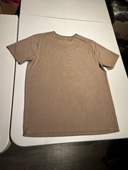 Lululemon Shirt Men’s Medium Brown Fundamental Gym Crewneck Cotton Lyocell Top