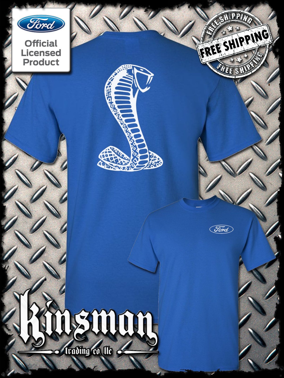 Licensed Ford / Shelby Cobra Logo T-Shirt - Official Product Mustang GT500 gallery
