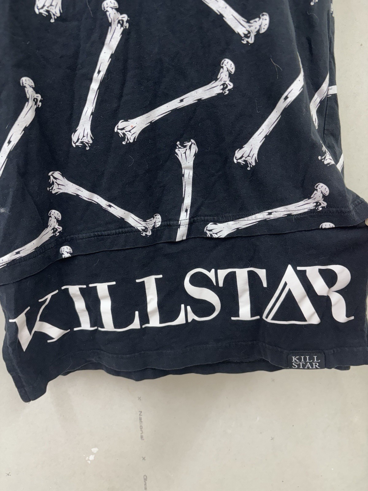Killstar F***ing Fantastic Bones Short Sleeve T-shirt Size Small gallery
