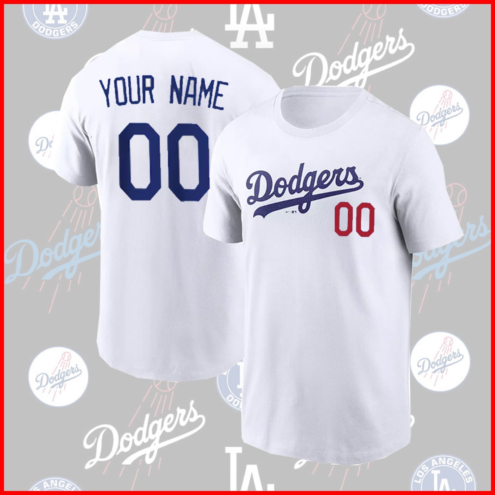 Personalized Los Angeles Dodgers Name & Number Custom 2025 Fanmade FAST SHIP gallery