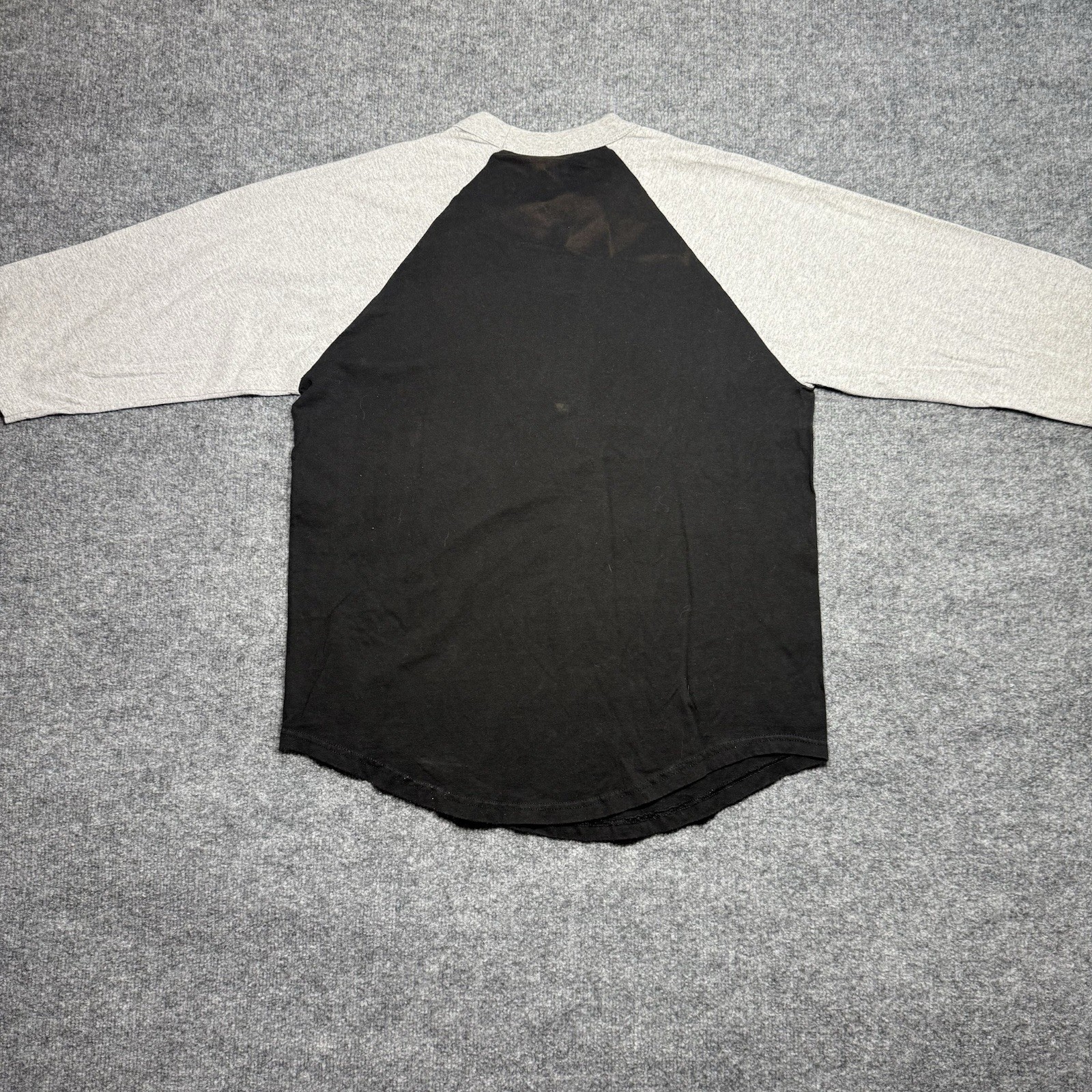 Vintage-style biker raglan baseball tee Size Large gallery