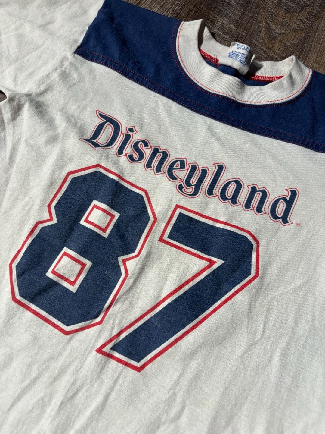 Vintage 80s Disneyland 87 Jersey T-Shirt Kids Size Large gallery