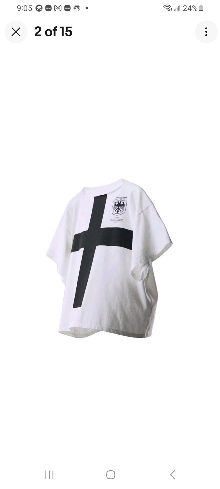 Kanye West VULTURES Korea Exclusive T-shirt White Size 3 (L/XL) Men’s Yeezy Tour
