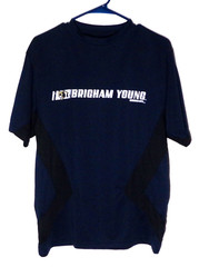 BYU Cougars Retro Polyester T-Shirt, Size Men’s Small
