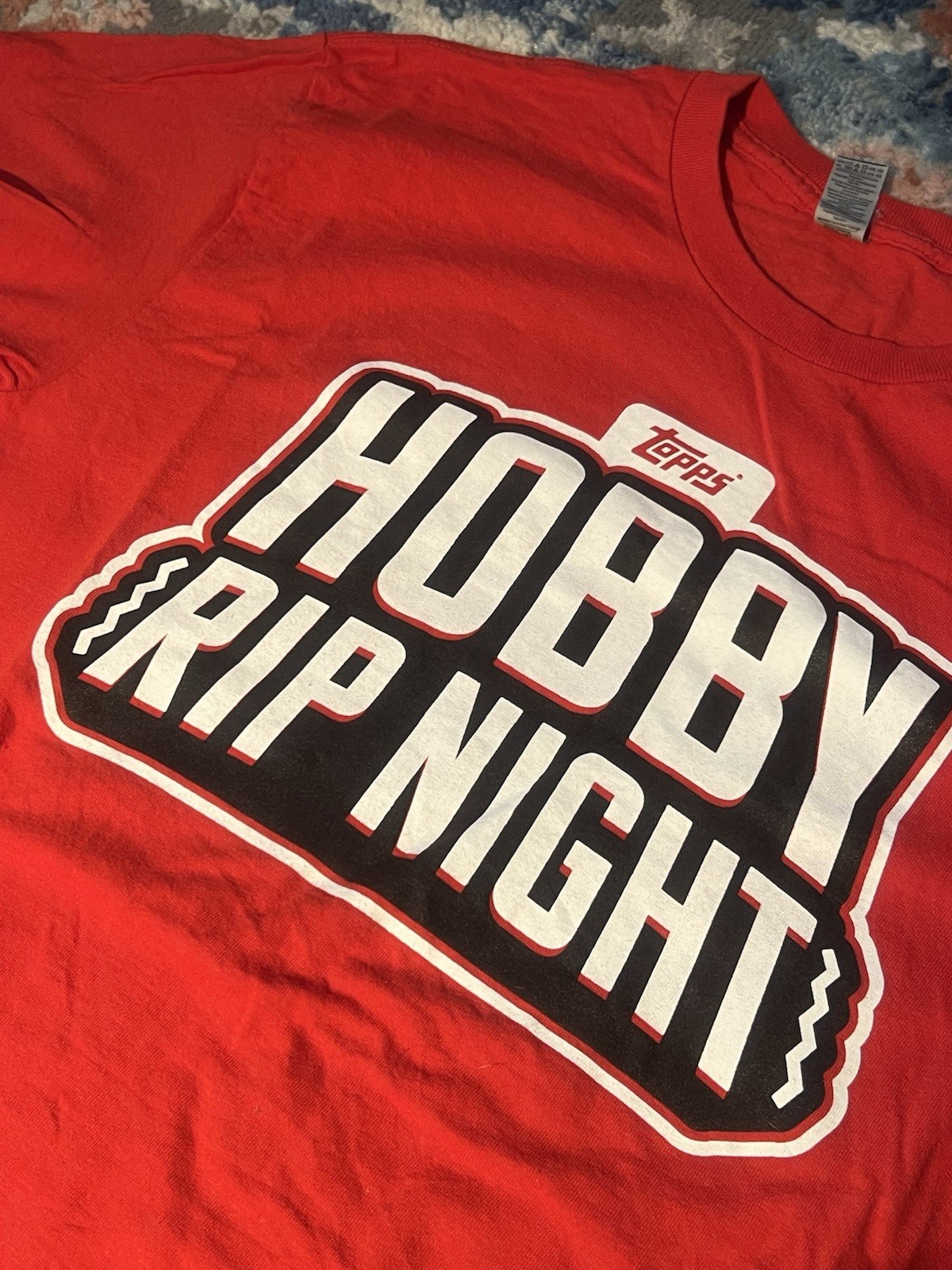 Topps Hobby Rip Night Red T Shirt Mn’s size Medium gallery