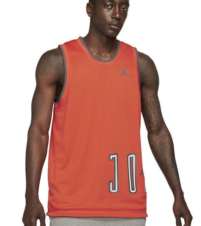 Jordan DNA Mens Reversible Tank Orange Gray Jersey Top Tee DA7234-803 | Size XL gallery