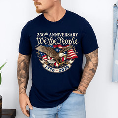 250 Anniversary USA 250th Eagle Flag Patriotic 4th of July T-Shirt