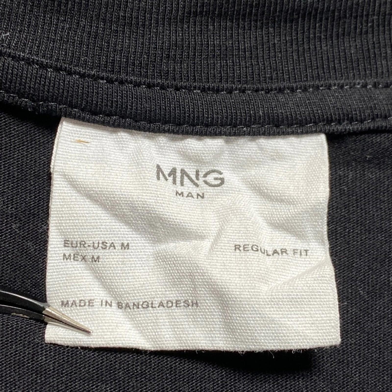 MNG T-Shirt Men's Medium Black Regular Fit V-Neck Casual Style gallery