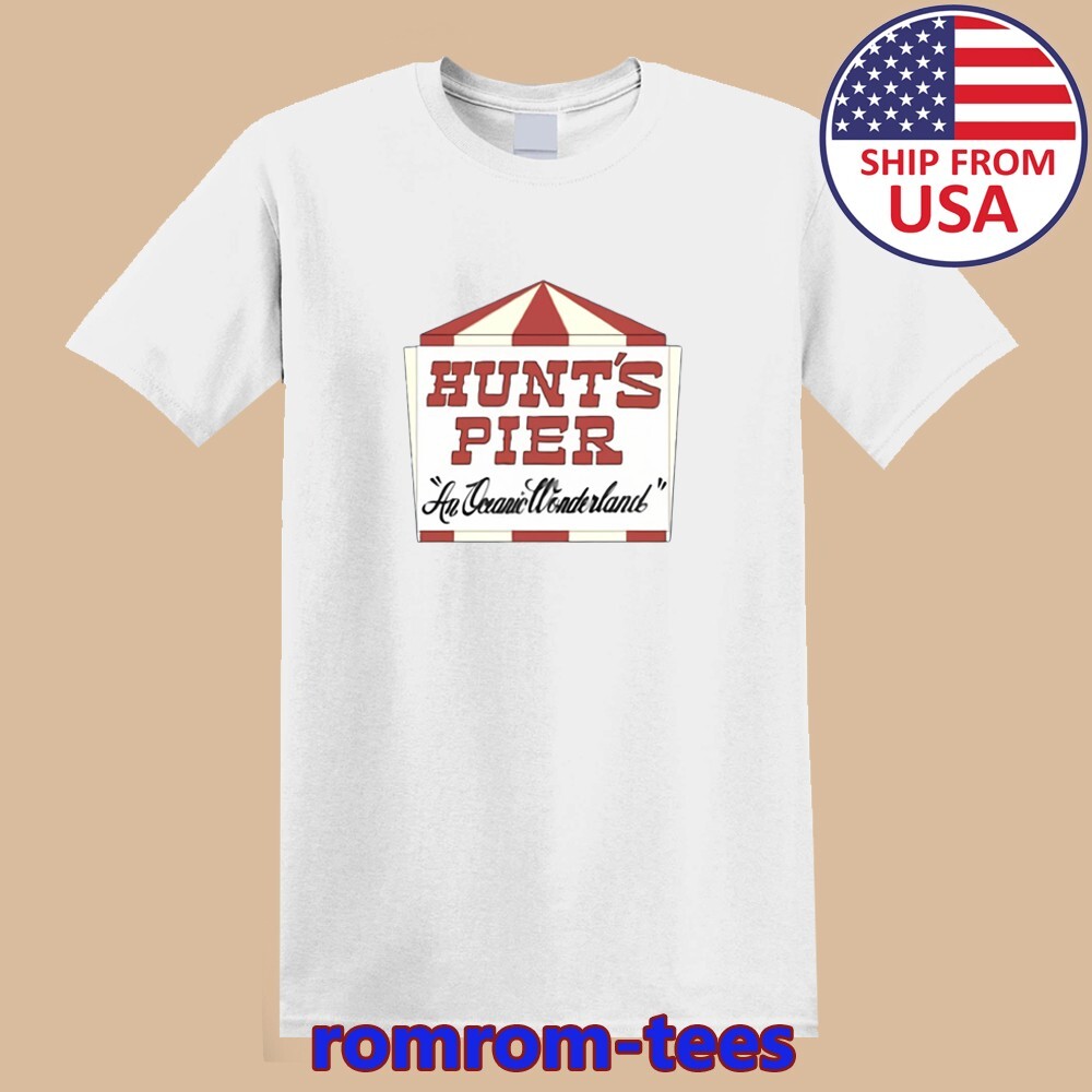 Hunt’s Pier Wildwood New Jersey Amusement Park White Size S-5XL