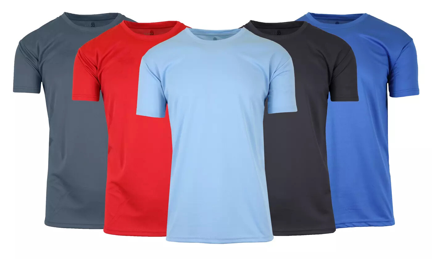 Men's Moisture Wicking Crew Neck T-Shirt TAGLESS ( Sizes, S-2XL ) NWT FREE SHIPP gallery