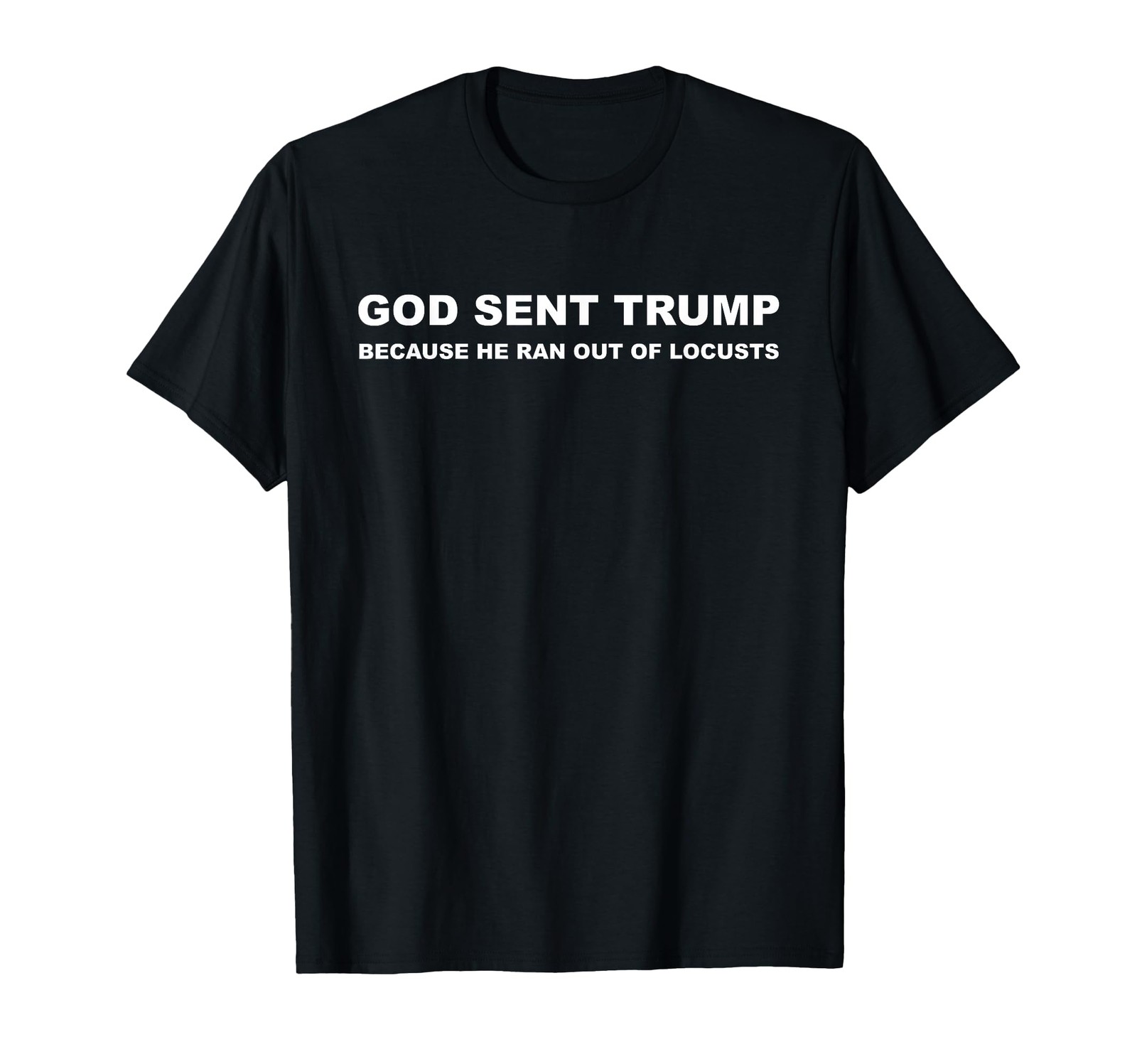 God Sent Trump Because He Ran Out of Locusts Anti-Trump T-Shirt gallery