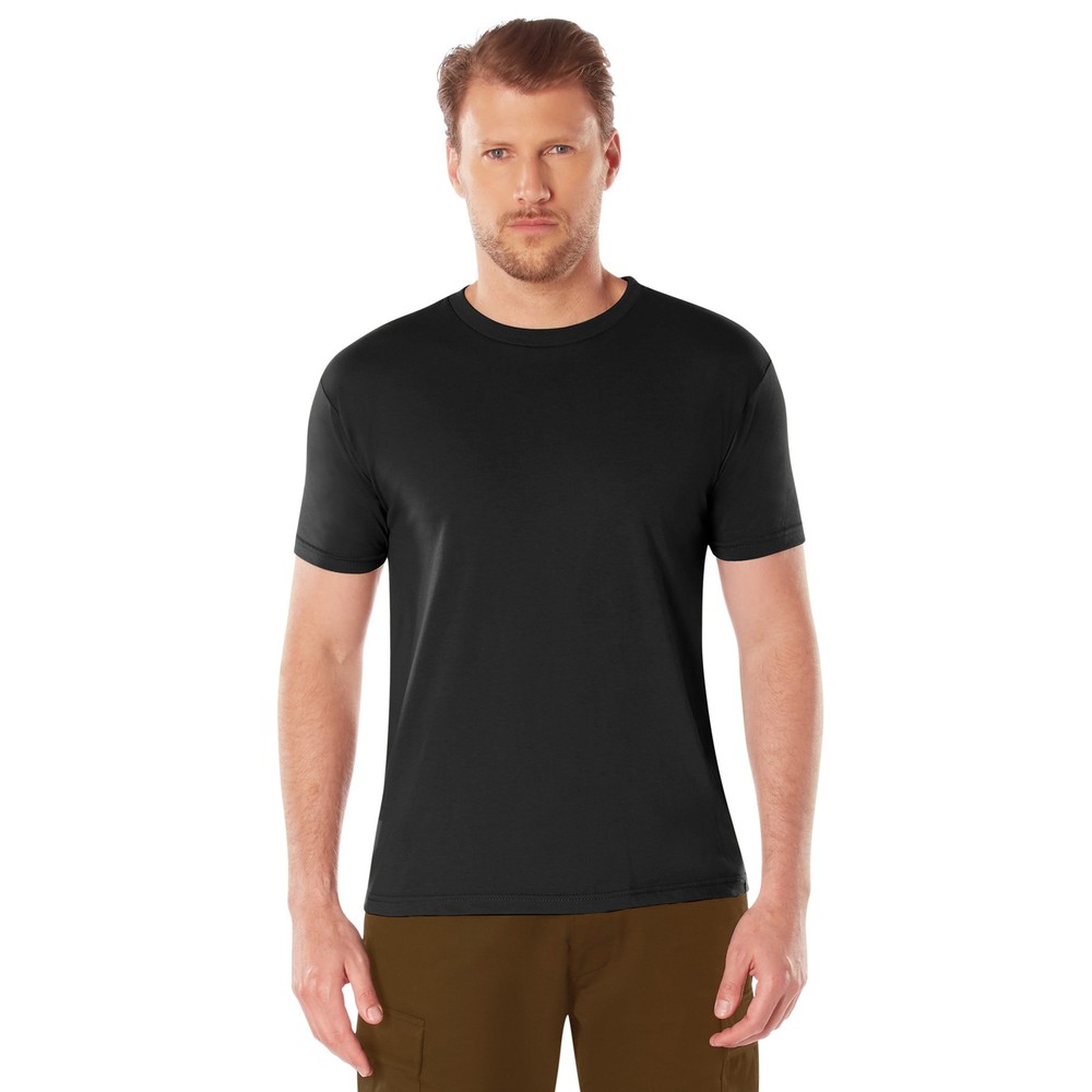 Black T-Shirts Athletic Fit Tagless Large1713-L