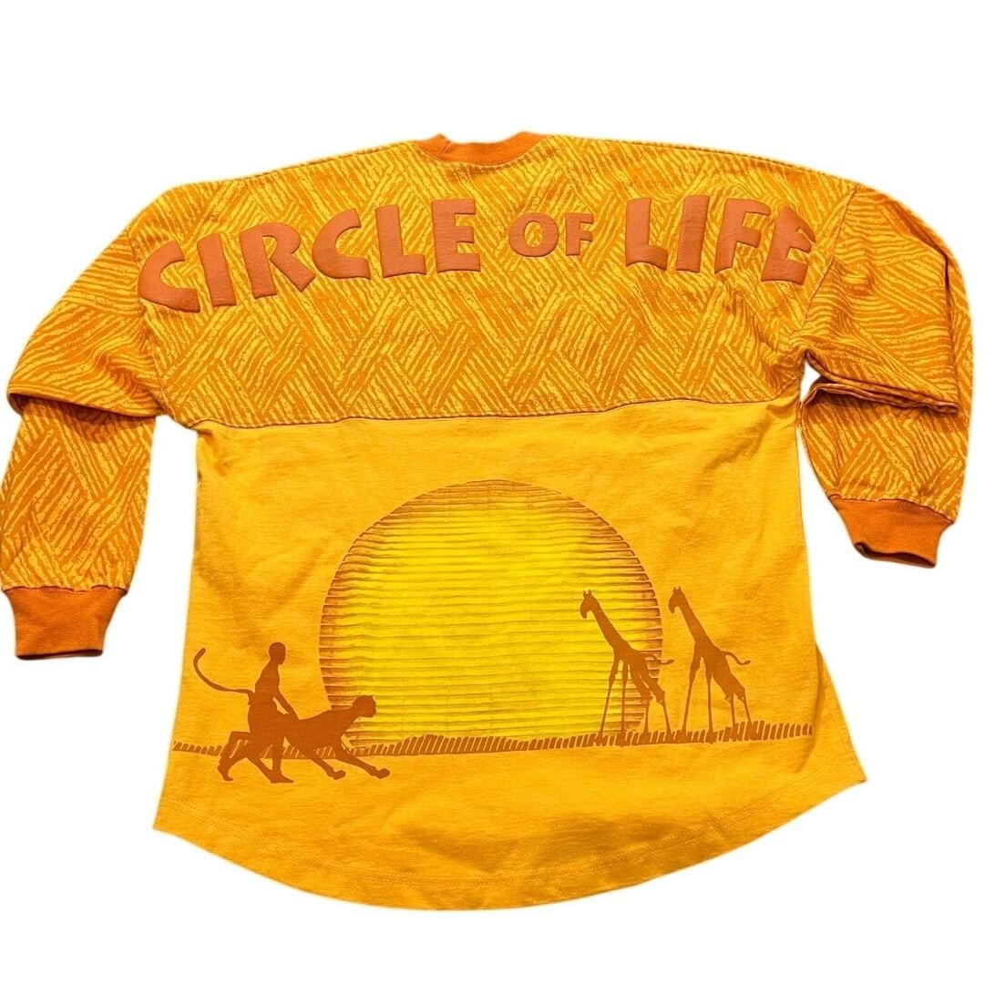 Spirit Jersey The Lion King Shirt Unisex XS Orange Circle of Life Graphic Tee gallery