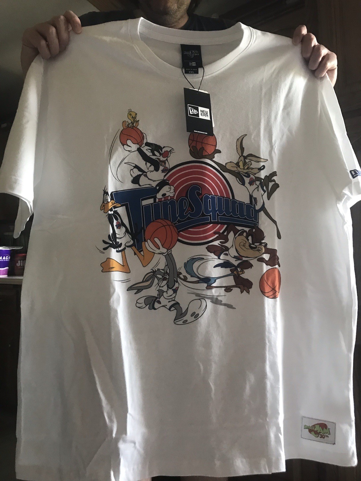 New Era Space Jam 30th Anniversary White Shirt Size Mens XXL BRAND NEW JORDAN