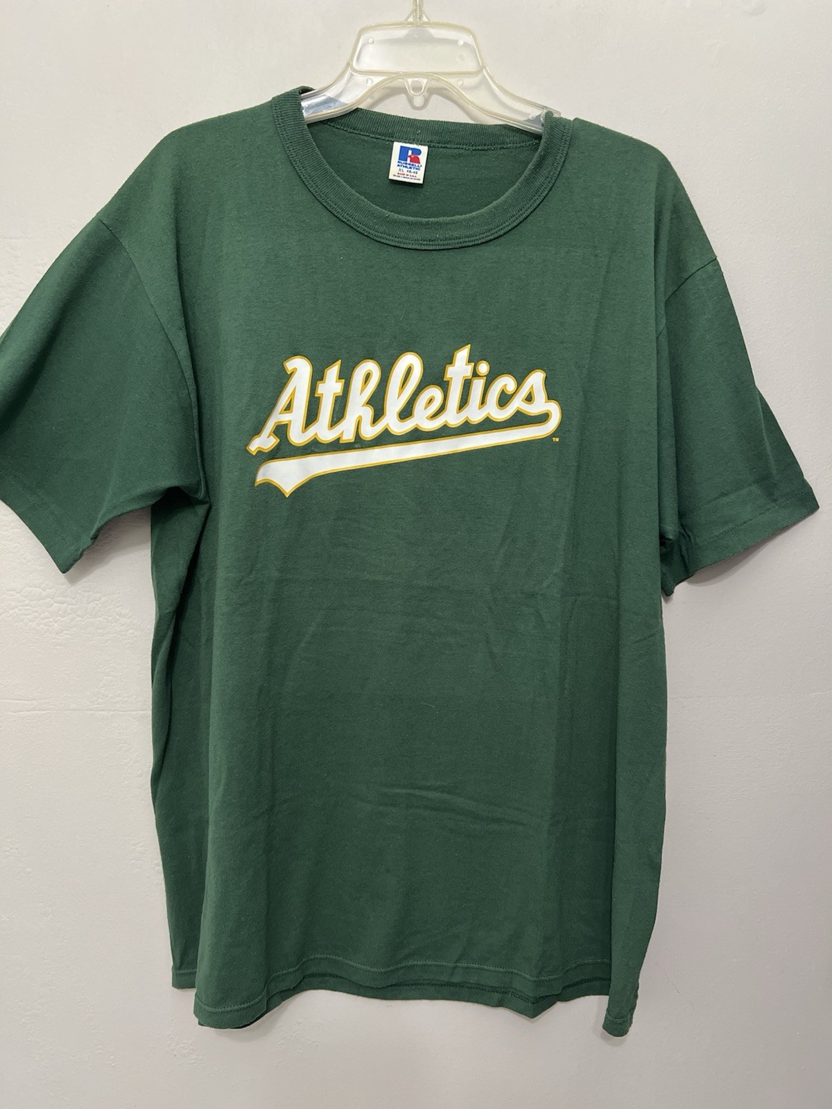 Vintage 90s Y2K Oakland Athletics Baseball MLB XL Green Yellow