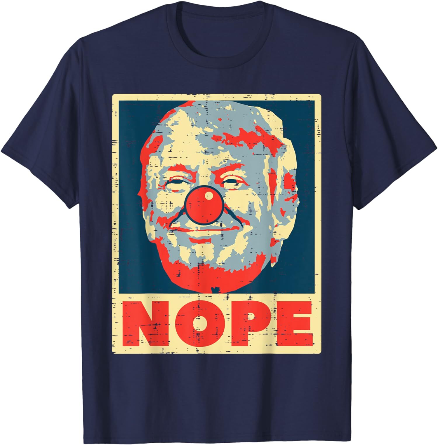 Nope Anti Trump Clown Vintage Retro Impeach No Donald Unisex T-Shirt