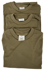 (7 PACK) DLA Skillcraft Troop Support Coyote Med Crew Neck Army Military T-Shirt