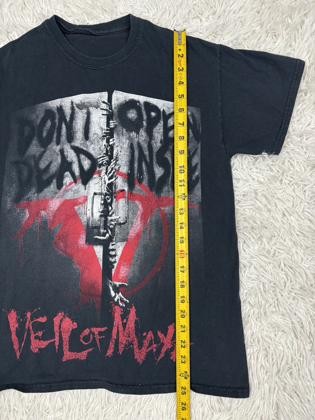 Veil of Maya Shirt Small Black The Walking Dead Don't Open Dead Inside Band Tee gallery