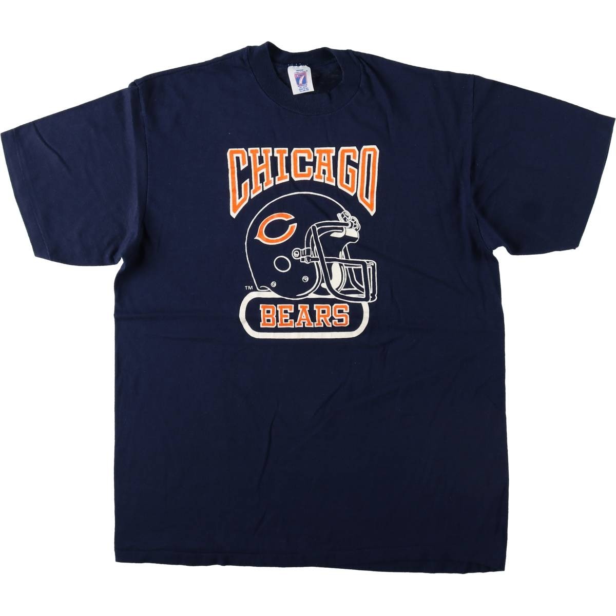 Used 80’S-90’S Logo 7 NFL Chicago Bears sports print T-shirt Made in USA Men…
