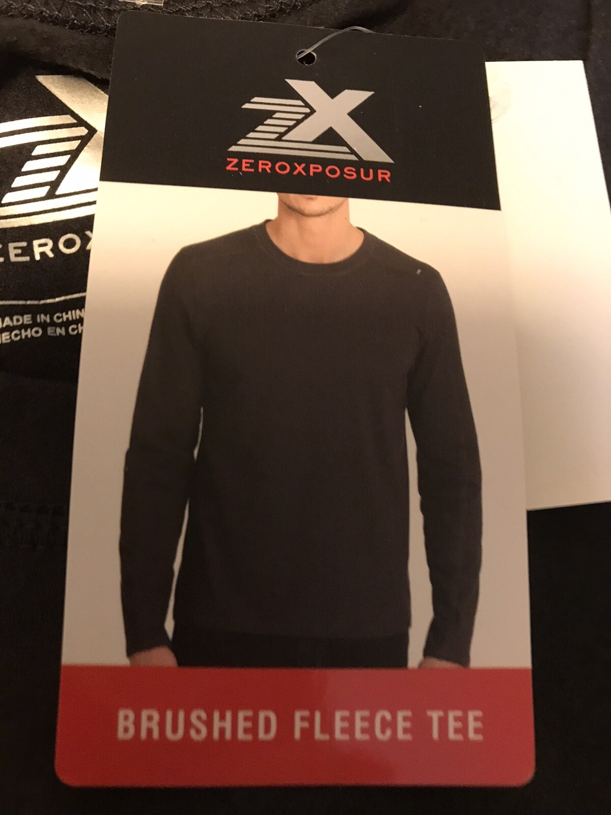 ZeroXposur Brushed Fleece T-Shirt Men’s Size XXL Gray Long Sleeved Winter Tee gallery