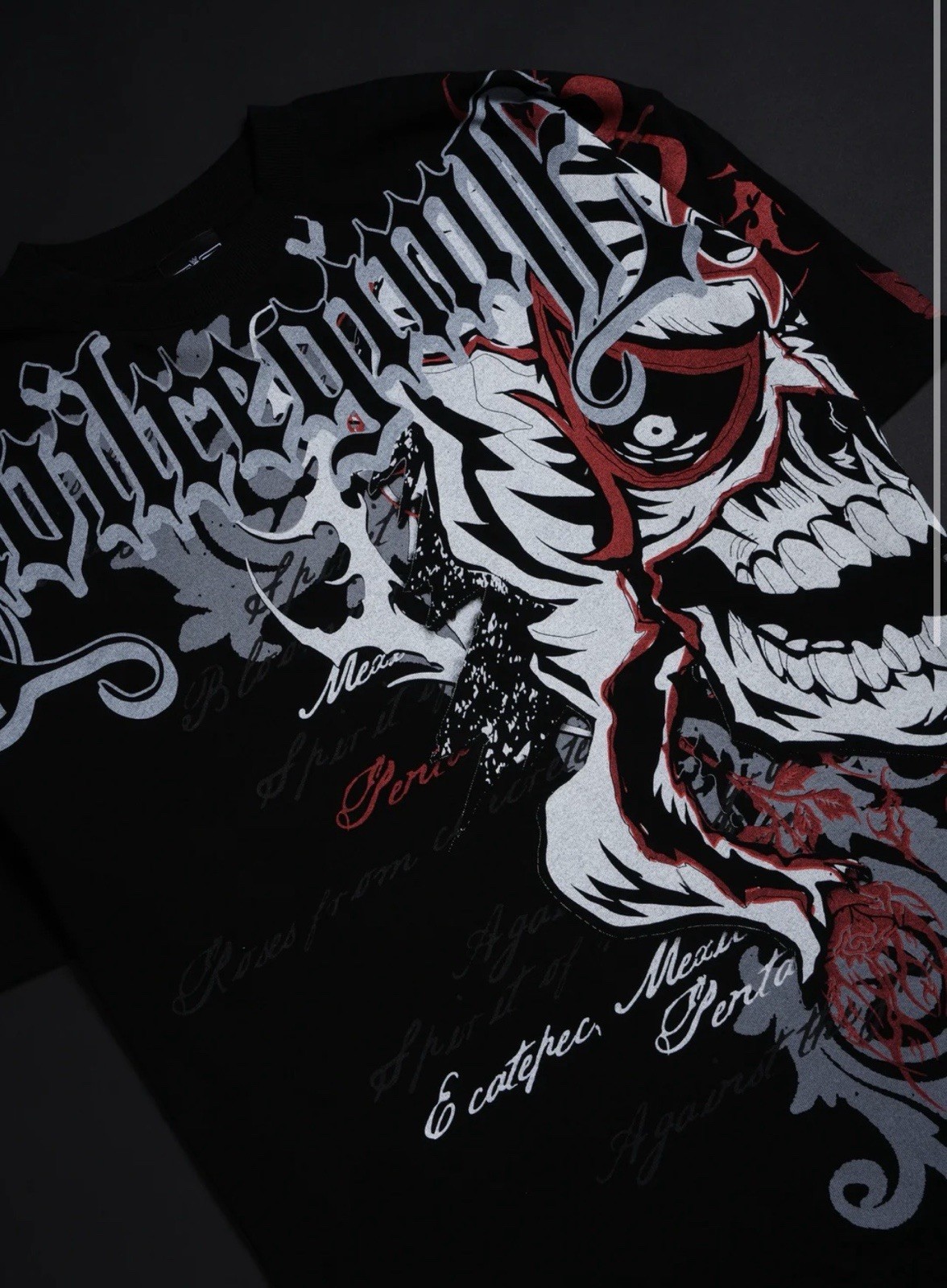 Civil Regime CERO MIEDO AMERICAN CLASSIC OVERSIZED TEE IN BLACK - Size XL gallery