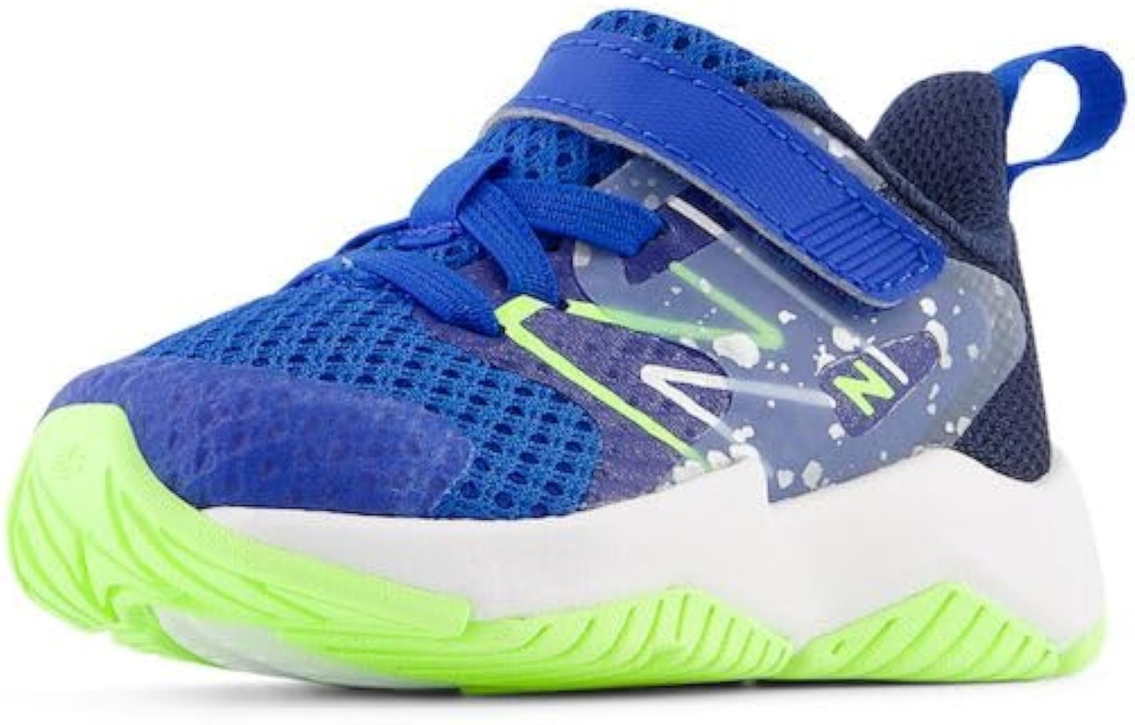 New Balance Kids Rave Run V2 Bungee Lace with Top Strap Shoe, Team Royal/Blue Oa