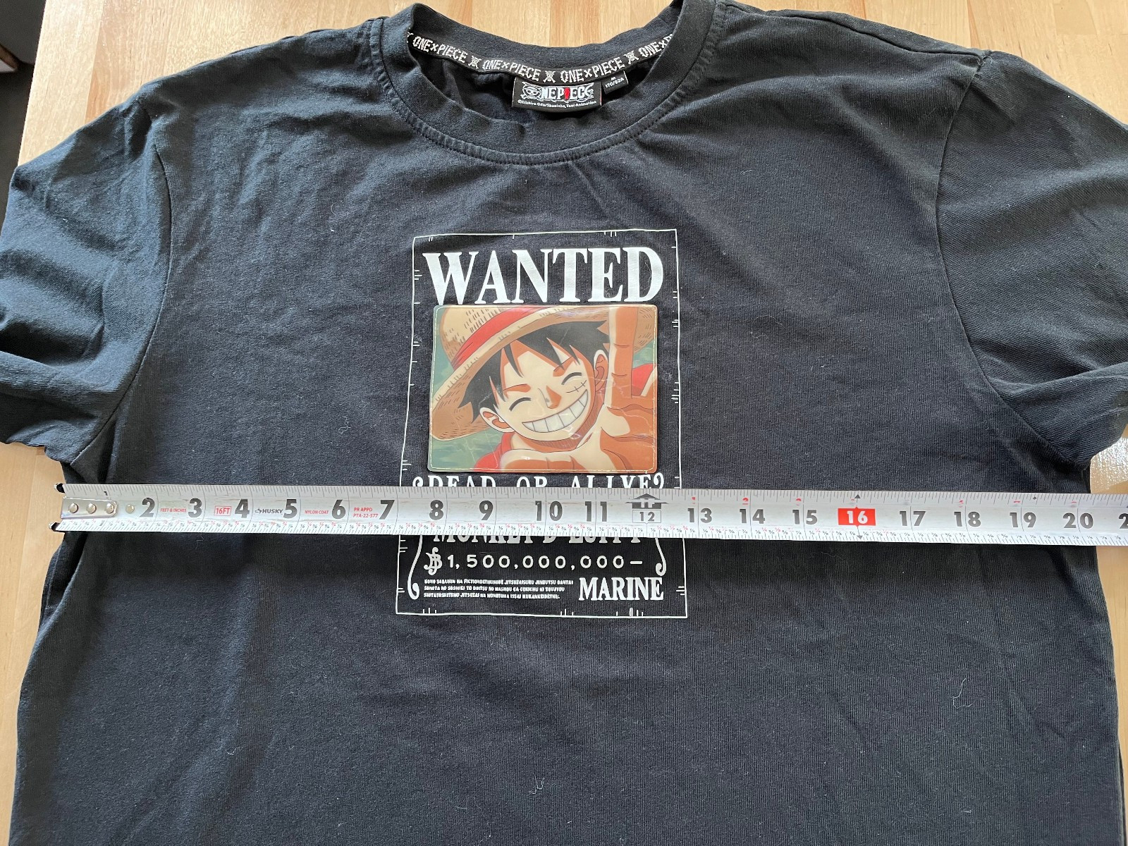 One Piece Monkey D Luffy Wanted Poster Graphics BLACK Tshirt - Men's Sz M gallery