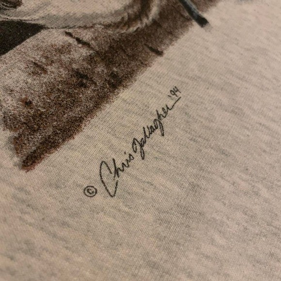 VTG 1994 howling wolves and moon animal nature wildlife wolf tshirt XL USA gray gallery