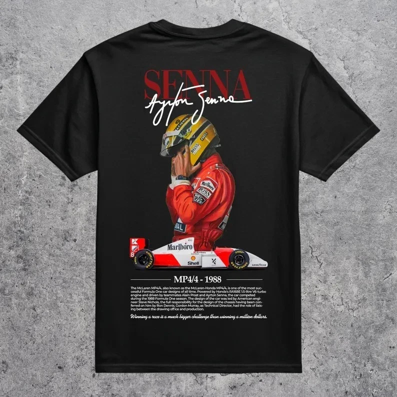 Ayrton Senna T-Shirt, Ayrton Senna Tee, F1 T-Shirt, F1 Tee, Formula 1 T-Shirt, F