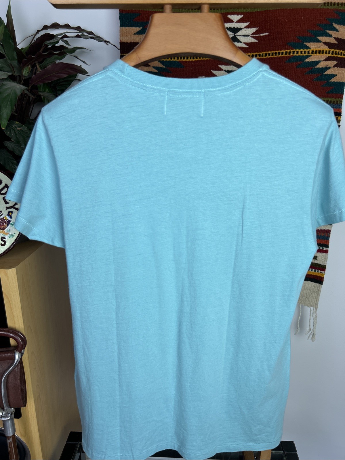 LVC T-Shirt M Levi's Vintage Clothing 50s 60s Casuals Light Blue Single Stitch gallery